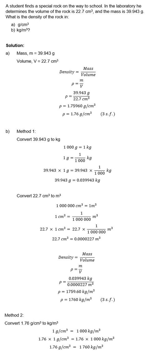 Density and Relative Density Relative Density, Density Worksheet, Science Worksheets, Scientific Method, The Rock, Density, Physics, Science