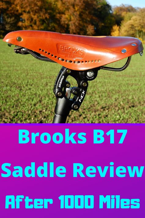 I bought the Brooks B17 Standard Saddle in preparation for my first bike tour. I was hesitant to spend so much money on a saddle but I needed something decent to replace the cheap plastic seat that was on the bike. 1000 miles later and I am very happy with my purchase. This is my Brooks B17 saddle review.  #BicycleTouring #Bikepacking #Brooks #Saddle #BrooksB17 #Cycling #Bicycle #Bike #CycleTouring #BikeTouring Brooks Bike, Pack Saddle, Bicycle Saddle Bags, Trail Saddle Western, Single Speed Gravel Bike, Bicycle Saddles, Bikepacking Gear, White Bike, Bikepacking Bags