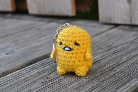 Crochet Gudetama, Gudetama Crochet, Gudetama Plush, Cute Crochet Patterns, Amigurumi Characters, Japan Toys, Hamilton Canada, Crochet Game, Doll Keychain