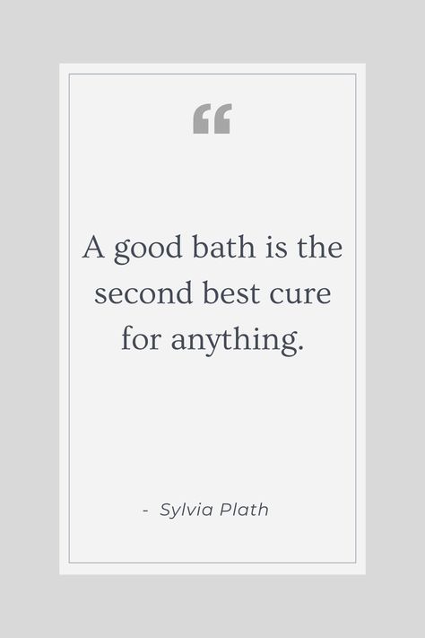 Transform your bathroom into a spa haven with simple self-care rituals.  This quote reminds us of the power of creating moments of peace and pampering. Create a relaxing haven at home!   Discover self-care bath rituals for ultimate relaxation. Follow for more! Bath Quotes Relaxing, Bath Quotes, Bathroom Into A Spa, Bath Rituals, Shower Quotes, Times Quotes, Best Bath, Care Quotes, Bath Time