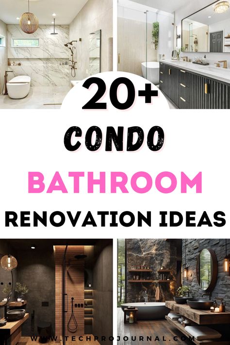 I'm sharing some stylish condo bathroom renovation ideas that will transform your space. These condo bathroom renovation ideas make small bathrooms feel more spacious and functional. Small Beige Bathroom Ideas, Japanese Inspired Bathroom, Pebble Shower Floor, Luxury Spa Bathroom, Small Bathroom Design Ideas, Condo Bathroom, Her Bathroom, Small Condo, Bathroom Renovation Ideas