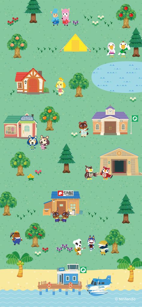 Animal Crossing New Leaf House Exterior, Iphone Wallpaper Animal Crossing, Phone Wallpaper Animal Crossing, Acnh Wallpaper Phone, Animal Crossing Background Aesthetic, Animal Crossing Phone Background, Cute Nintendo Wallpaper, Acnh Iphone Wallpaper, Kawaii Pattern Wallpaper