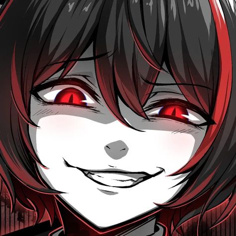 Emo Anime Pfp, Pfp Emo, Hairstyles Ladies, Castlevania Wallpaper, Emo Anime, Smile Drawing, Creepy Smile, Technology Posters, Girl Face Drawing