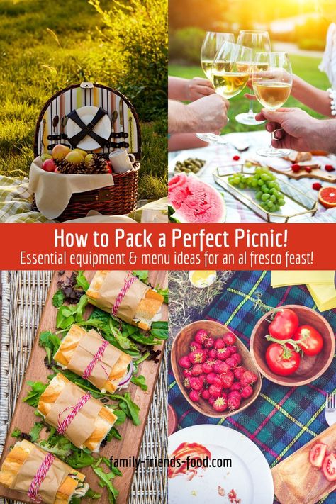 How to pack a perfect picnic - essential equipment and menu ideas for an al fresco feast! #summer #summerfood #picnic #alfresco #alfrescoeating #dayout #daytrip #schoolholidays #holidays #food #familyfood #fresh #delicious #picnicguide Menu Suggestions, Best Picnic Food, British Summertime, Easy Menu, Summer Picnic Food, Picnic Menu, Best Lunch Recipes, Picnic Recipes, Picnic Dinner