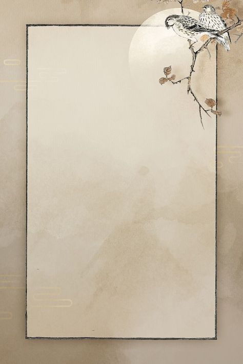 Download premium image of Blank bird rectangle frame design by Tang about moon, animal patterns, bird theme, bird frame, and asian border frame 1217270 Rectangle Frame Design, About Moon, Vintage Paper Background, Aesthetic Poetry, Page Borders Design, Border Frame, Borders Design, Bird Theme, Poster Background