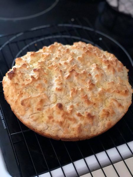 Classic Pone Bread: How to Make Southern Biscuit Bread Bread Using Self Rising Flour Recipe, Biscuit Pone Bread, Pan Biscuits Easy, Pan Fried Biscuits, Hillbilly Bread Recipe, Batter Bread Recipes, Pone Bread Recipe, Bisquick Bread, Pone Bread