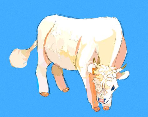 Cow Drawing, Bull Art, Cow Art, A Level Art, Cool Art Drawings, Creature Art, Art Reference Poses, Animal Design, Ox