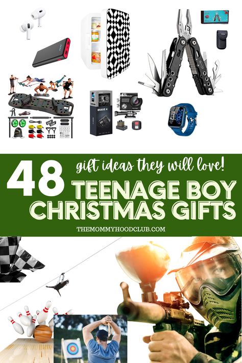 Christmas Gifts For Teen Boys, Gift Ideas For Teenage Boys, Teen Gift Guide, Fun Gadgets, Teen Christmas Gifts, Diy Christmas Gifts Cheap, Teenager Gifts, Diy Gift Baskets