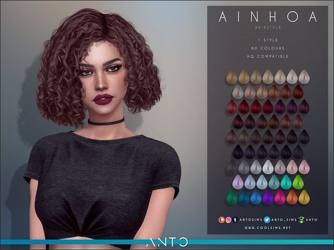 Sims 4 Curly Hair, Die Sims 4, Sims 4 Black Hair, Cc Hair, Pelo Sims, Intimo Calvin Klein, Sims 4 Game Mods, Sims 4 Gameplay, Sims 4 Teen