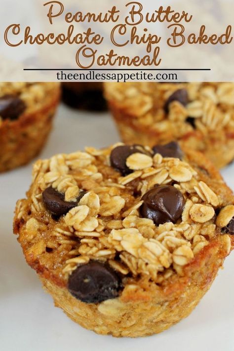 Breakfast Snack Ideas, Kid Meal Ideas, Chocolate Chip Baked Oatmeal, Kid Breakfast, Breakfast Ideas Healthy Clean Eating, After Workout Snack, Clean Eating Recipe, Clean Eating Kids, Baked Oatmeal Cups