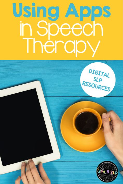 Do you use apps in speech therapy? Check out this post for my favorite apps for some fun and interactive speech and language therapy resources great for distance learning and teletherapy. Using apps can be a great educational reinforcer when used properly! #thetypebslp #slpeeps #speechtherapy #digitalspeech #distancelearniing High School Speech Therapy, Digital Lesson Plans, Motivate Students, Speech And Language Therapy, Play Therapy Techniques, School Speech Therapy, Language Apps, Speech Therapy Games, Technology Lessons