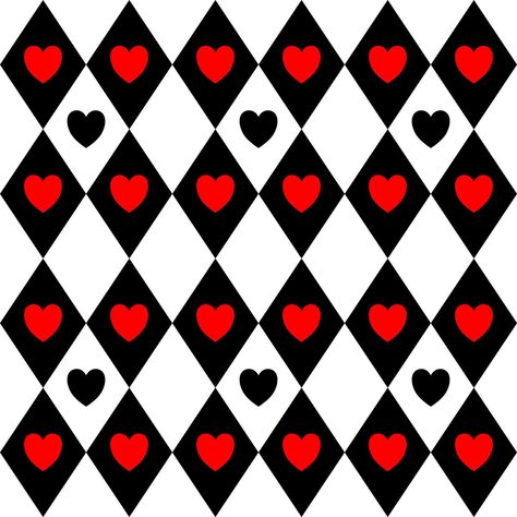 black and white diamond pattern red heart pattern Black And White Diamond Pattern, Red Heart Pattern, Red And Black Wallpaper, Red Heart Patterns, Pop Art Wallpaper, Aesthetic Colors, Red Hearts, Heart Wallpaper, Heart Pattern