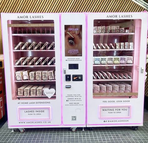 Vending machine
Lashes
False lashes
Lashes
Beauty
DIY lashes
Lash extensions Lash Vending Machine, Beauty Vending Machine, Vending Machine Design, Machine Logo, Vending Machine Business, Business Vision Board, Vending Machine, Small Business Ideas, Beauty Shop