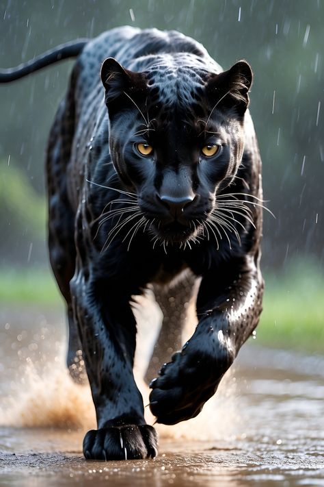 Black Panther Cat, Panther Pictures, Big Cats Photography, Panther Cat, Tiger Artwork, Wildlife Artwork, Wild Animals Pictures, Black Jaguar, Big Cats Art