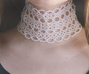 Handmade Necklace Tutorial, Pearl Necklace Tutorial, Wedding Choker Necklace, Beautiful Beaded Bracelet, Beaded Collar Necklace, Victorian Necklace, Beaded Necklace Patterns, Jewelry Tips, Jewerly Beads