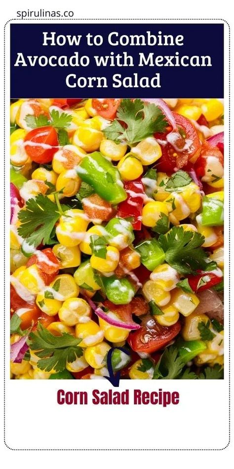 Corn Salad Recipe Avacodo Salad, Corn Salad With Avocado, Corn Health Benefits, Southwest Corn, Corn Salad Recipe, Mexican Corn Salad, Avocado Benefits, Traditional Mexican Dishes, Avocado Health Benefits