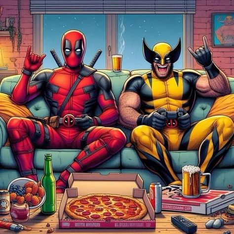 Wolverine Wallpaper Comic, Mcu Ships, Deadpool X Wolverine, Wolverine Deadpool, Wolverine Comic, Scarlet Spider, Deadpool And Wolverine, Deadpool Comic, Deadpool Wallpaper