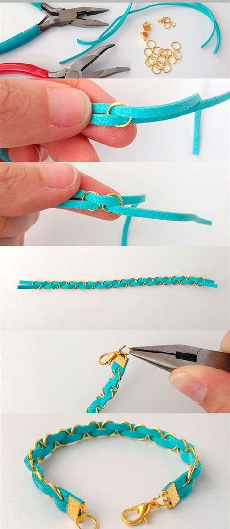 قلادات متدلية, Diy Jewlery, Fun Bracelet, Bracelets Diy, Braided Bracelet, Diy Schmuck, Diy Easy, Bijoux Diy, Braided Bracelets