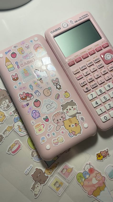 Pink Academia, Pretty School Supplies, Cute Stationary School Supplies, Cute School Stationary, Scientific Calculator, Study Stationery, Stationary School, Cute Stationary, Cute School Supplies