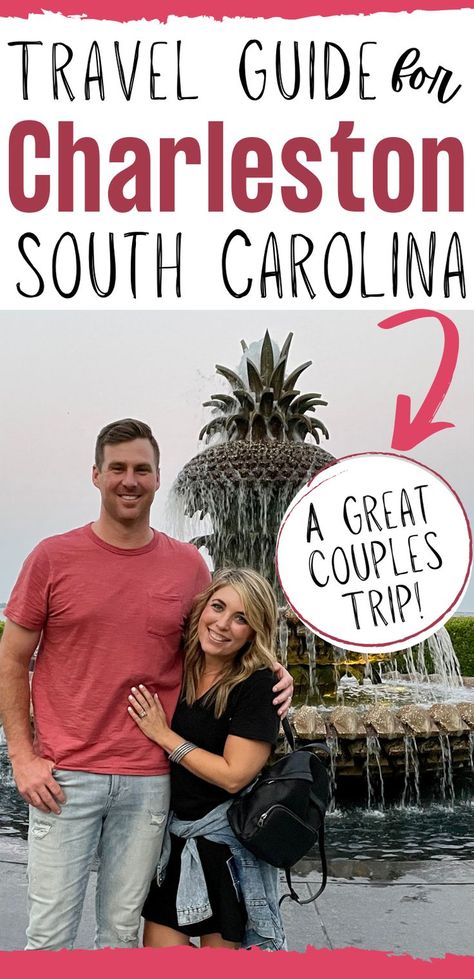 Planning a visit to Charleston, South Carolina? My husband and I recently took our anniversary trip there and we loved it! Here is our Charleston Travel Guide with couples in mind, though it would make a great family vacation too! Charleston South Carolina Vacation, Charleston Sc Things To Do, Savannah Georgia Vacation, Charleston Things To Do, Visit South Carolina, Charleston Travel Guide, Charleston Vacation, South Carolina Vacation, South Carolina Travel