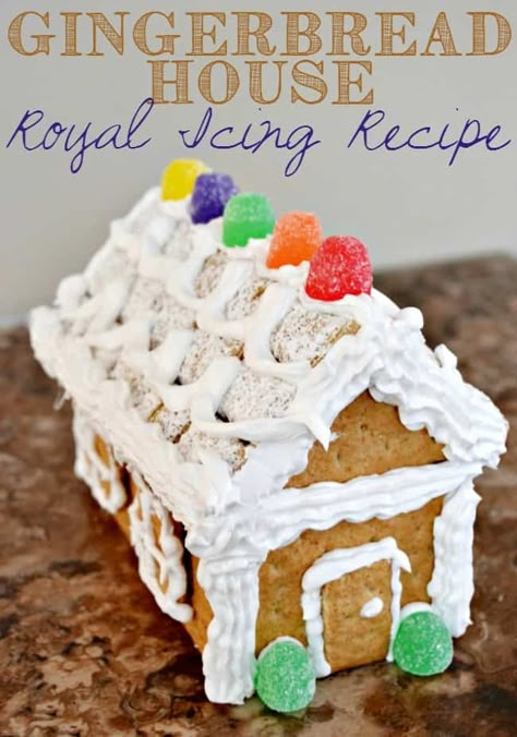 Frosting With Meringue Powder, Icing Glue Recipe, Royal Icing Recipe For Gingerbread House, Royal Icing For Gingerbread Houses, Gingerbread House Royal Icing, Icing For Gingerbread Houses, Gingerbread House Icing Recipe, Royal Icing Gingerbread House, Gingerbread House Frosting