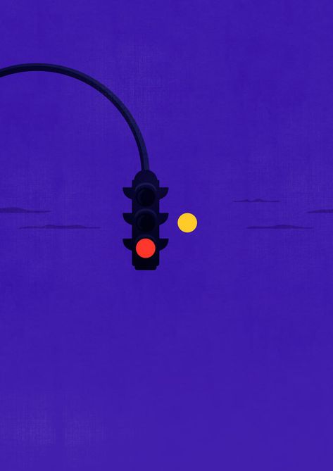 Traffic Light Illustration, Arte Jazz, Illustration Editorial, Traffic Lights, Illustration Portfolio, Conceptual Illustration, Commercial Art, Arte Inspo, Traffic Light