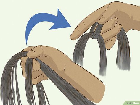 3 Easy Ways to Do Box Braids (with Pictures) - wikiHow Box Braids Adding Hair, Box Braids How To Tutorials, Adding Fake Hair To Braids, Box Braids How To, How To Braid Box Braids, How To Box Braids, How To Do Box Braids On Yourself, Box Braids Tutorial, Kids Box Braids