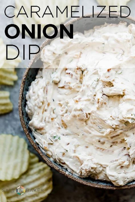 Homemade Onion Dip, Appetizers Cold, Veggie Dips, Chip Dip Recipes, Onion Dip Recipe, Sausage Dip, Thanksgiving Appetizer, Caramelized Onion Dip, Dipping Oil