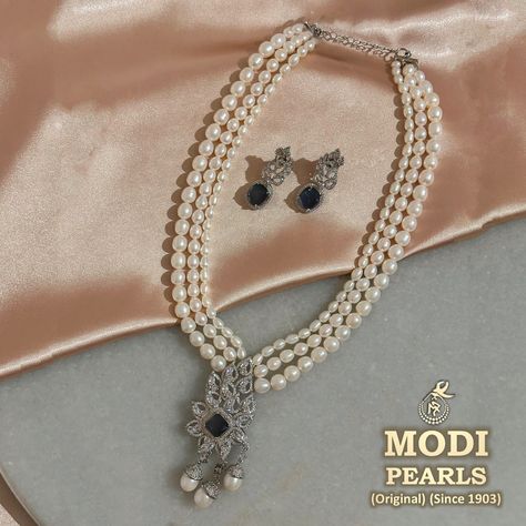 ❤️‍🔥 Stunning ❤️‍🔥 Three Layered Western Necklace ❤️‍🔥 Blue Stone ❤️‍🔥 Real Pearls ✅ with Certificate ✅ & Guarantee ✅ . . . . #mumbaijewellery #indowesternjewellery #modipearls #hyderabadjewellery #hyderabadipearls #pearljewelry #silverjewellery #925silver Necklace Blue Stone, Western Necklace, Real Pearls, Necklace Blue, Blue Stone, The Originals, Stone, Blue, Quick Saves