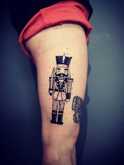 Nutcracker Tattoo, Black Line Tattoo, 1 Tattoo, Book Tattoo, English Tattoo, Dream Tattoos, Line Tattoos, Tattoo Photo, Toulouse