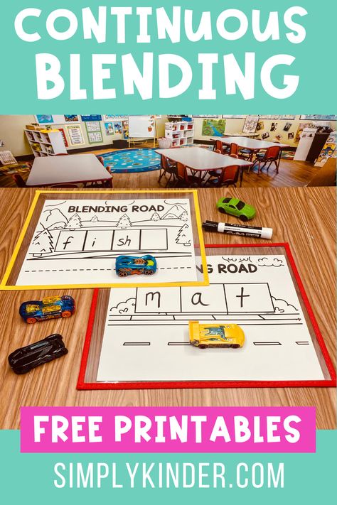 Syllable Blending Activities, Og Reading, Sound Blending Activities, Teaching Blending Sounds, Blending Sounds Activities Kindergarten, Fundations Activities Kindergarten, How To Teach Blending Sounds, Blending Words Activities Kindergarten, Reading Intervention Science Of Reading