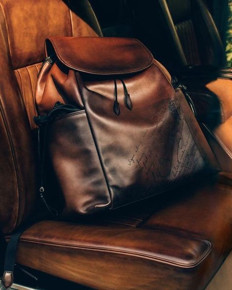 Berluti Bag, Vintage Land Rover, Backpack Collection, Collection Photography, Custom Backpack, Winter Getaway, Sand Color, Gentleman Style, Travel And Leisure