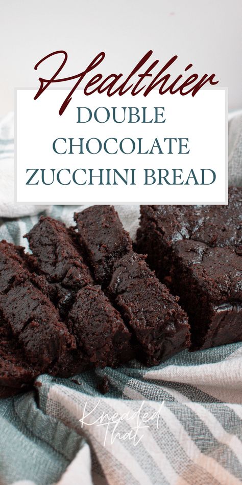 Healthy Chocolate Zucchini Bread, Double Chocolate Zucchini Bread, Fall Bread Recipes, Fluffy Chocolate Cake, Zucchini Bread Healthy, Chocolate Chip Zucchini Bread, Brownie Recipes Healthy, Healthy Bread Recipes, Chocolate Zucchini Bread