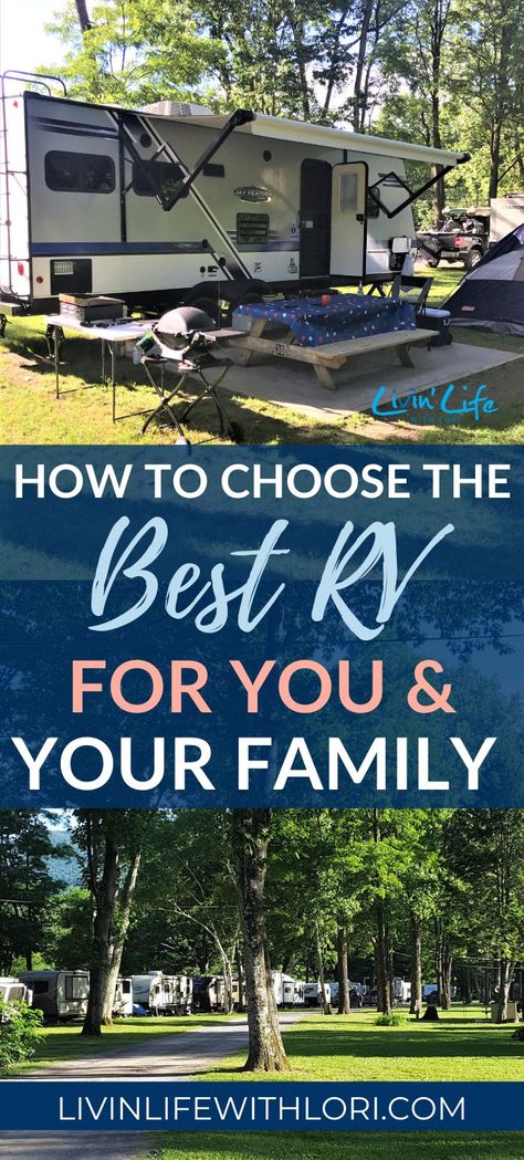 What types of things do you look for when purchasing a new RV?  How do you choose the type of RV that is the Best RV for you and your Family?  Download your FREE Checklist of things to consider before buying your new RV or Travel Trailer. #RV #NewRV #RVchecklist #RVtips Rv Must Haves, Best Travel Trailers, Best Rv Parks, Couples Camping, Rv Camping Checklist, Small Travel Trailers, Camping Must Haves, Rv Campgrounds, Buying An Rv