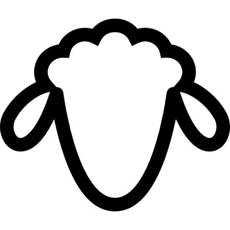 Sheep Head Template, Sheep Face Template Free Printable, Sheep Outline, Sheep Icon, Black Faced Sheep, Sheep Face, Sheep Head, Photo Cutout, Face Template