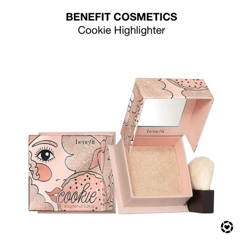 Benefit Cookie, Cookie Highlighter, Make Top, Best Highlighter, Benefit Cosmetics, Christmas Wishlist, First Day Of School, Christmas List, Highlighter