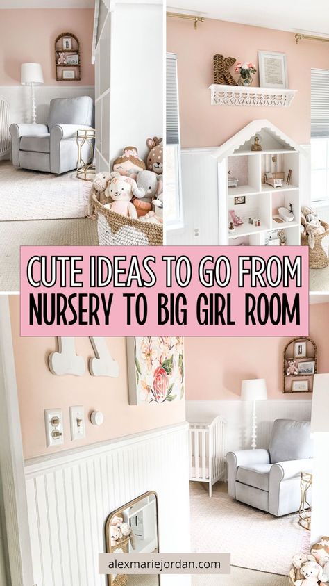 Make your toddler girl's transition to a big girl's room a breeze with our adorable decorating ideas! Explore cute themes, colorful accents, and charming decor to create a space that's perfect for playtime and relaxation. Toddler Room Organization Girl, Toddler Girl Rooms, Big Girl Room Ideas, Girls Toddler Room, Toddler Girls Room Decor, Toddler Girl Bedroom Themes, Toddler Room Girl, Pink Toddler Room, Girl Toddler Bedroom