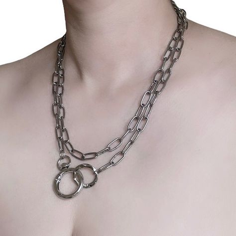 3-Way Chain Necklace #jewelry #jewellery #grunge #grungestyle #grungeaesthetic #grungefashion #grungegirl #grungejewelry #grungejewellery #chunkychain #chunckychains #industrialjewelry #alt #altfashion #altgirls #altstyle #altjewelry #altjewellery #edgyfashion #edgyjewelry #edgyjewellery #uniquejewelry #uniquejewellery #oneoffjewellery #sphiderjewellery Jewellery Grunge, Grunge Jewelry, Edgy Jewelry, Industrial Jewelry, Alt Girls, Alt Style, Grunge Girl, Alt Fashion, July 7