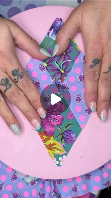 Tula Pink on Instagram: "Matching Diamonds Made Easy! 💎🙌🏼💖  Happy Tuesday! I’m Tula and today I want to show YOU a few tricks I’ve learned over the years to help make your points match up perfectly when sewing diamonds! 💖✨  #TulaPinkUntamed • October ‘24 for @FreeSpiritFabrics  #tulapink #tulapinkfabric #untamedfabric #berninausa #freespiritfabrics #oliso #olisom3pro #tulapinkoliso" Tula Nova, Tula Pink Quilt, Tula Pink Fabric, Quilt Square Patterns, Quilt Square, Free Spirit Fabrics, Tula Pink, Square Patterns, Happy Tuesday