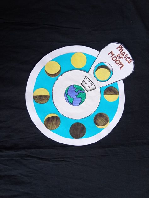 Phases of moon 🌝 tlm,model of phases of moon,sst project, Moon Phases Art Paintings, Geography Models For Exhibition, Moon Phases Project For Kids, Moon Science Project, Phases Of The Moon Project, Cute Moon Drawing, Moon Phase Project, Moon Lessons, Moon Phases Activities