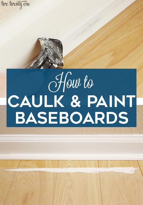 Caulking & Painting Baseboards - Tips and Tricks #paintingtips #baseboards Caulk Baseboard, Caulking Baseboards, How To Paint Chipped Baseboards, Caulk Baseboards Gap, How To Caulk Baseboards Tips And Tricks, Caulk Baseboards, Paint Baseboards, How To Replace Caulk Around Tub, Caulking Tips