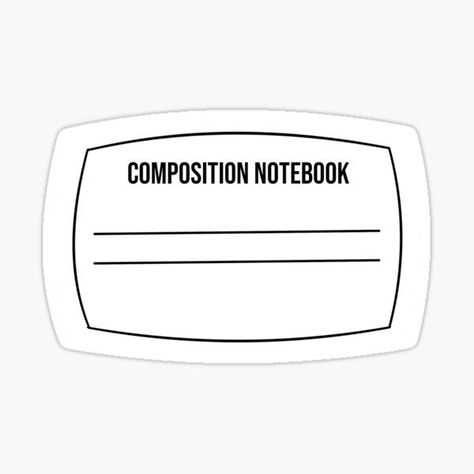 Composition Notebook Label, Notebook Label, Notebook Labels, How To Make Letters, Book Costumes, Notebook Templates, Book Cover Template, School Creative, Teachers Diy