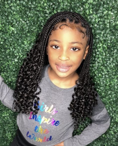 Braids For Black Kids, Girls Braided Hairstyles Kids, Black Kids Braids Hairstyles, Short Box Braids Hairstyles, Kids Braids, Kid Braid Styles, Cute Braided Hairstyles, Toddler Hairstyles Girl, Quick Braided Hairstyles