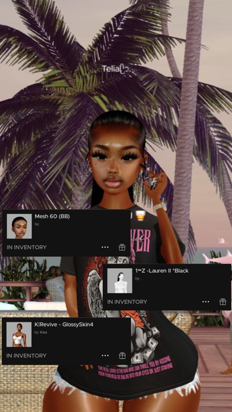 should i share my lashes n makeup next?? Imvu Heads, Cute Imvu Baddies, Imvu Outfits Ideas Cute, Bratz Inspired Outfits, Sims 4 Characters, Cute Selfie Ideas, Baddie Outfits, Makeup Routine, Sims 4