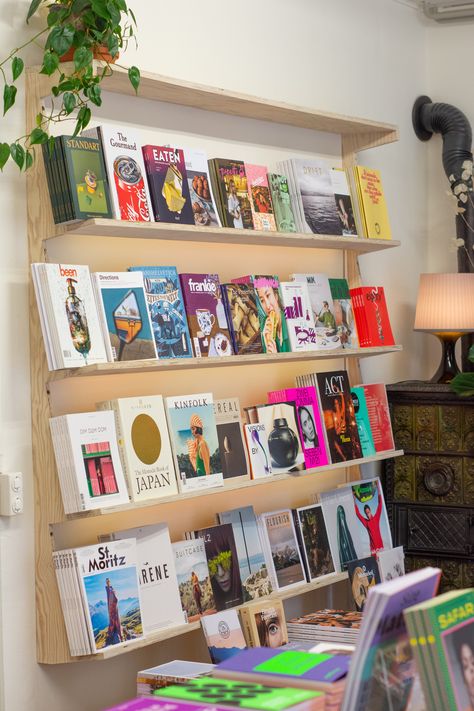 20 of the best independent magazine stores in the UK and Europe | 91 Magazine Library Store, Bookstore Design, Magazine Display, Bibliotheque Design, Feminist Books, Art Studio Room, Magazine Shop, Library Design, Book Display