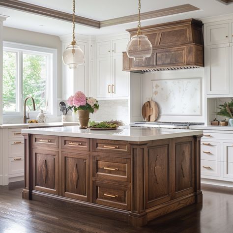 8 Insanely Beautiful Stained Wood Kitchen Cabinet Ideas Walnut Kitchen Cabinets White Counters, Painted Wood Kitchen Cabinets, Grey Stained Kitchen Cabinets, Wood Kitchen Cabinet Ideas, Stained Wood Kitchen Cabinets, Stained Wood Kitchen, Wood Kitchen Cabinet, Walnut Kitchen Cabinets, Glazed Kitchen Cabinets