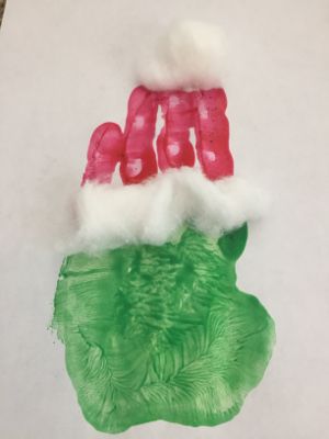 The Grinch Handprint Craft, December Art Projects For Toddlers, Grinch Prek Activities, Grinch Art Preschool, Preschool Grinch Day, Grinch Crafts For Kids Classroom, Christmas Art For Kids Toddlers, Handprint Christmas Crafts For Kids, December Toddler Crafts