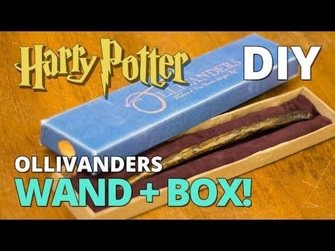 DIY Wand + Box! - YouTube Pottermore Wand, Homemade Gift Boxes, Hogwarts Life, Wand Art, Harry Potter Printables, Harry Potter Cosplay, Anniversaire Harry Potter, Diy Wand, Harry Potter Halloween