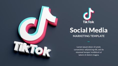 Tik Tok Template, Tiktok Logo, Promotion Poster, Facebook Cover Template, Promotional Banners, Banner Advertising, Media Icon, Social Media Logos, Marketing Template