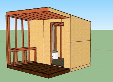 DIY Project: How to Build Your Own Modern Outhouse - Photo 5 of 14 - How To Build An Outhouse, Diy Outhouse, Modern Outhouse, Building An Outhouse, Outhouse Plans, Outhouse Bathroom, Cheap Doors, Composting Toilets, Outdoor Bathroom Design